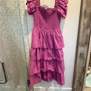 Cleobella Pink Tiered Dress